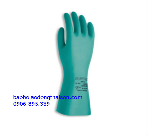 găng tay chống hóa chất nhẹ ansell 37 - 176