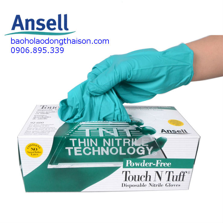 găng tay ansell Nitrile 92 - 600